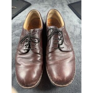 Finn Comfort Derby Shoes Mens Size 11.5 Dark Brown Comfort Dress Lace Up Classic